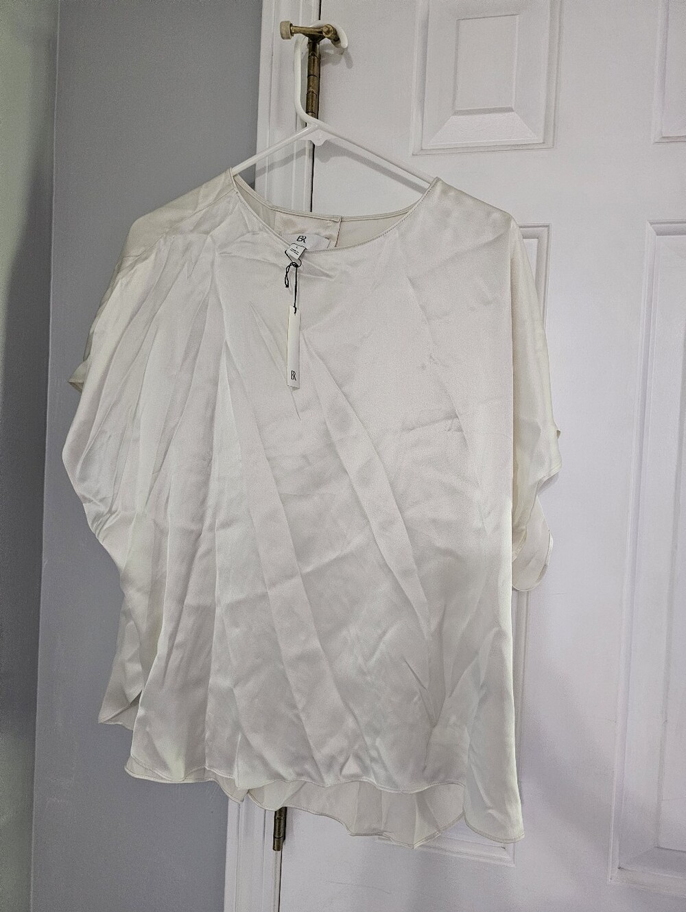 Banana Republic Cream Pleated Women's Blouse